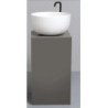 White Ceramic Dome Handfat