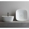White Ceramic Soft Wastafels