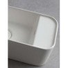 White Ceramic Geo Mini Waschbecken