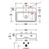 Olympia Ceramica Tratto Waschbecken