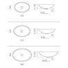 Glass Design Oval Glass Basins