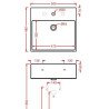 Art Ceram Quadro Waschbecken