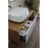 White Ceramic Linea Badrumsmöbler