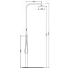 Flaminia One Shower Columns
