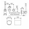 Bonomi Tube Bath Shower Taps