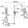 Bongio Cristallo Bathroom Taps