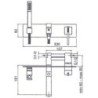 Zazzeri Soqquadro Bath Shower Taps