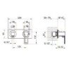 Gessi Riflessi Bath Shower Taps
