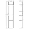 Lineabeta Bej Bathroom Cabinets
