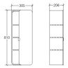 Lineabeta Bej Bathroom Cabinets