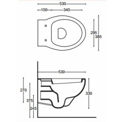 Abattants WC Althea Ceramica Soft