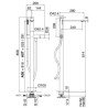Zazzeri Q316 Bath Shower Taps