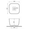 SDR Ceramiche Qube Wastafels