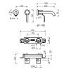 Fantini AL/Garden Wall Hung Bathroom Taps