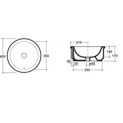 Olympia Ceramica Tris Bathroom Basins