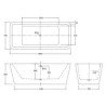 Azzurra Ceramica Build Badkar