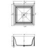 Baignoire Colacril Vasca Quadrata