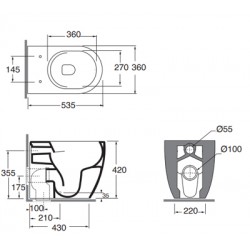 Azzurra Ceramica Comoda Toilets