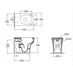 Azzurra Ceramica Pratica Toilets