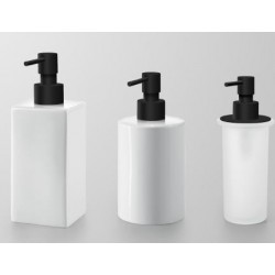 Dispenser sapone nero bagno Feridras linea London 006811 - DEFAULT - -  8056471560330