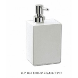 Dispenser in acciaio inox lucido per bagno Lineabeta collezione Saon  capienza 350ml