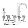 Zucchetti Savoir Bathtub Mounted Taps