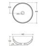 White Ceramic Dimp Wastafels