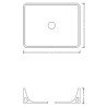 Lavabos White Ceramic Slim