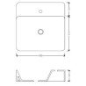 Lavabos White Ceramic Slim
