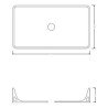 Lavabos White Ceramic Slim