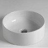 White Ceramic Slim Tondo Wastafels