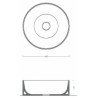 White Ceramic Slim Tondo Handfat