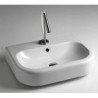 White Ceramic Basic Wastafels