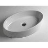 White Ceramic Oval Handfat