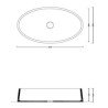 White Ceramic Oval Handfat