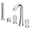 Zucchetti Nude Bath Shower Taps