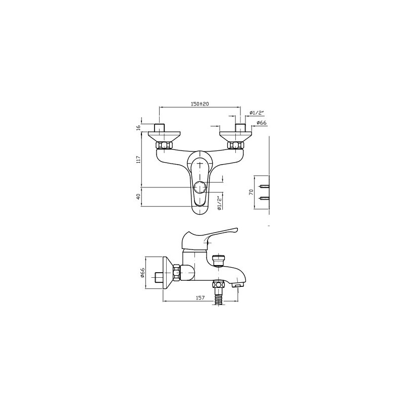 Zucchetti Zetamix Bath Shower Taps