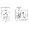 Zucchetti Flat Bath Shower Taps
