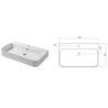 Disegno Ceramica Slim Waschbecken