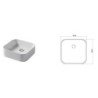 Disegno Ceramica Slim Tvättställ