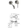 Guglielmi Novo Inox Wastafelkranen