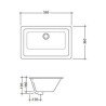 Vasque sous plan Vitruvit Rettangolare