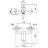 Neve Filo Bath Shower Taps