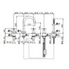 Newform Blink Bath Shower Taps